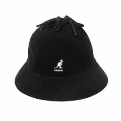 KANGOL カンゴール 帽子 Hat タッセルバケットハット K2072ST ブラック サイズM メンズ 【中古】