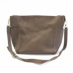 FURLA フルラ F6852 カプリッチョ Mホーボーバッグ/2WAYショルダー ハンドバッグ ベージュ レディース 【中古】