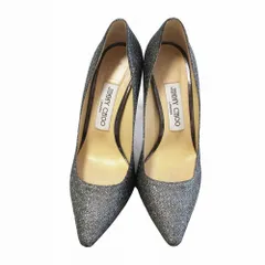 JIMMY CHOO ジミーチュウ ロミー100 グリッター ポインテッドトゥ パンプス シューズ シルバー サイズ23cm レディース 【中古】