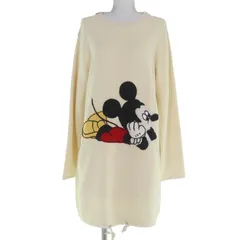 極美品☆GUCCI×Disney  グッチ×ディズニー 606143 ミッキーマウス パイル地 ドレス ワンピース ベージュ XS 伊製 正規品 レディース 極美品☆GUCCI×Disney グッチ×ディズニー 606143 ミッキーマウス