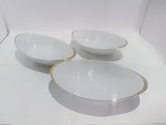 「値下げしました！」サラダボウル　楕円形3個入り