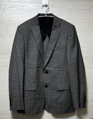 スーツセレクト パンチング加工 春夏 テーラードジャケット 茶 A7 