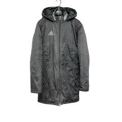 Z1603 adidas アディダス ジャンパー 中綿コート ジャケット 黒 ブラック ロング丈 レディース メンズ ユニセックス M