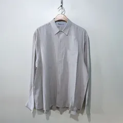 SS新作) イーアンド ワンポケット リネン シャツ 6color M L