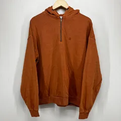 ミュエータ ハーフジップフードパーカー (オレンジ/ＬＬ)