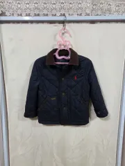 ポロ ラルフ ローレン キッズ コーデュロイ カラ キルティングダウン (4T)