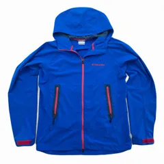 コロンビア ナイロンジャケット パーカー マウンテンパーカー 薄手 ブルー メンズ Lサイズ アウトドア