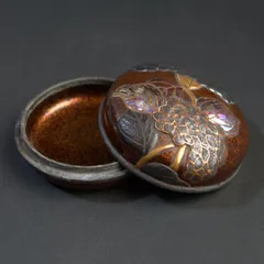 茶道具】竹内幸斎造 住吉蒔絵中棗（共箱） 茶道具】竹内幸斎造