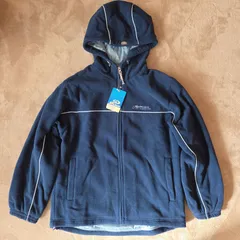 未使用【PIKO／フリースジャケット】90’sリバイバル人気／メンズ M ネイビー／タグ付き未使用／サーフ系ブランド 防寒 軽量 カジュアル Y2K