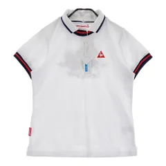 サイズ：LL LE COQ GOLF ルコックゴルフ  2WAY襟付 半袖Tシャツ  ホワイト系 [240101553068] ゴルフウェア レディース ストスト