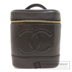 CHANEL シャネル ココマーク バニティ ゴールド金具 ハンドバッグ グレインド カーフスキン レディース [中古]