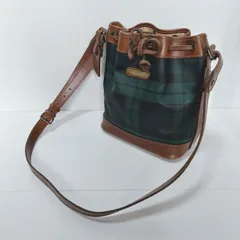 POLO RALPHLAUREN ポロ　ラルフローレン　バッグ　ショルダーバッグ　巾着タータンチェック　中古品　小傷あり　管理番号KKVNRA4314
