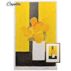 ベルナール・ビュッフェ「坂道と教会」リトグラフ 直筆サイン 1969年