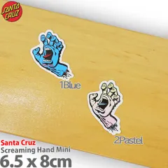 US正規品 サンタクルーズ │8ｘ8cm│ スクリーミングハンド スケボー ステッカー ロゴ Santa Cruz Screaming Hand Mini Sticker シール デカールのサムネイル
