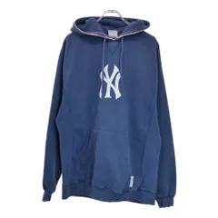 MLB ニューヨーク・ヤンキース スウェットパーカー メジャーリーグ ネイビー(メンズ L相当)中古 古着 V4758