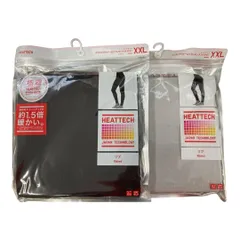 Ｆ-012-07【未開封】　ユニクロ　ヒートテック　エクストラウォームレギンス（十分丈）黒　グレー　XXL　2枚セット