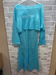 A【A19-45】◇coco deal    2サイズ　　セットアップ　スカート　　水色