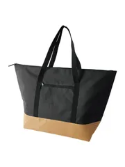 カクセー レジャートート 保温 保冷 バッグ ビッグ 横68cm×マチ24cm×高さ44cm 持ち手長さ58cm ブラック チャック付きサイドポケット ファスナー付き 濡れに強い 断熱材 3層構造 Leisure&Life LL-03