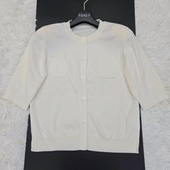 FOXEY Affetto ボレロ 38 ホワイト 半袖 カーディガンフォクシー