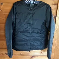 無印良品　ノーカラーダウンジャケット　ブラック　M