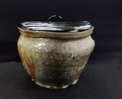 茶道具 備前焼 耳付水指 表千家 而妙斎箱 銘 三千歳 伊勢崎満 茶道具 備前焼 耳付水指 表千家 而妙斎箱 銘 三千歳 伊勢崎満 【公式通販】