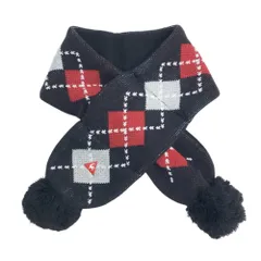 LE COQ GOLF ルコックゴルフ  ネックウォーマー マフラー アーガイル ネイビー系 F [240101465599] ゴルフウェア ストスト