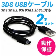 3DS 充電ケーブル 充電器 USBタイプ 1.2m 2本セット