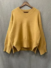 カジュアル Vネック ルーズフィット ニット