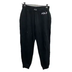 Polo Ralph Lauren ジャージパンツ M ブラック ポロラルフローレン イージーパンツ スウェット 裾リブ ロゴプリント 2511-163のサムネイル