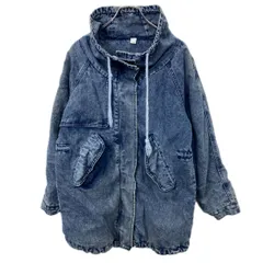 Jeans デニムジャケット レディース L インディゴ 中綿 アウター 冬物 a711-5532