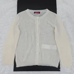 【美品】Max Mara STUDIO　マックスマーラステュディオ　長袖カーディガン　七分袖　モヘヤ混　薄手　手洗い可能　近年モデル　Lサイズ