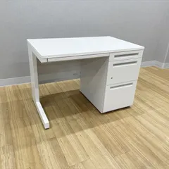 オフィスデスク 片袖机 3段袖 スカエナ Sタイプ W1000 内田洋行 ウチダ ピュアホワイト