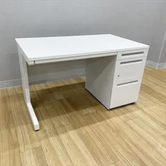 オフィスデスク 片袖机 3段袖 スカエナ Sタイプ W1200 内田洋行 ウチダ ピュアホワイト