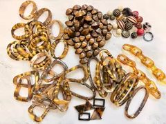 ハンドメイド　マーブルパーツ　パーツ　ビーズ　アクセサリーパーツ　手芸資材　クラフト素材　ネックレス　ピアス　詰め合わせセット