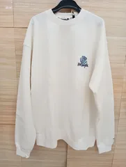 【未使用】【サイズは商品説明参照】What is isNt ART BY MARK GONZALES　マークゴンザレス　フラワーデイジー　スウェットトレーナー　裏起毛トレーナー　XL　Y-903