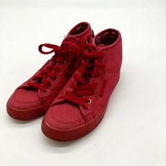 #695 adidas ハイカット インヒール スニーカー レッド