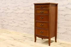 GMIH297○曙工芸 サポーレ 5段チェスト 2315 サイドチェスト 引き出し 収納 チェスト アンティーク調 クラシック インテリア