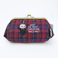 ムーミン リトルミイ チェック ジャガード がま口ポーチ MOOMIN