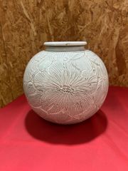 瀬戸焼 桂山作 青白磁大型花瓶 七宝透かし彫り、木箱入未使用品 - メルカリ