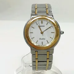 【中古】SEIKO エクセリーヌ 7321-0560 レディース クォーツ ベゼル18KT