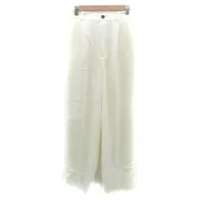 ダブルクローゼット w closet スラックスパンツ アンクル丈 M オフホワイト /HO26