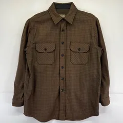古着 00’s/00年代 エルエルビーン L.L.Bean 長袖シャツ チェック柄 シャツジャケット アウトドア M  ブラウン系 メンズ