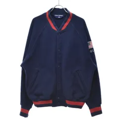 【POLOSPORT】90s USA製 ベースボールスタジャンフリースジャケット