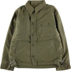 古着 訳あり特価 80年代 米軍実品 U.S.NAVY A-2 バックステンシル入り ミリタリー デッキジャケット USA製 LARGE(42-44)/eaa595851