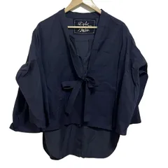 D-due H.P.FRANCE(デ・ドゥエ アッシュ・ペー・フランス) チュニック サイズ38 M レディース - ネイビー ボウタイ/長袖