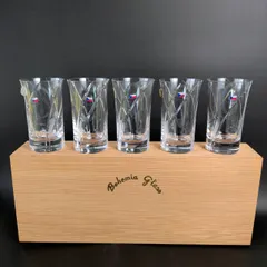 ボヘミアグラス　5器　ほぼ未使用