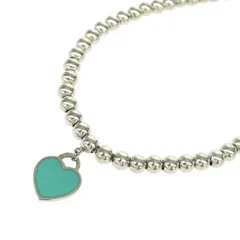 TIFFANY&Co. ティファニー SVブレスレット  リターントゥ/ミニハートタグ/ビーズ/925/箱付    シルバーカラー レディース / 240001169368