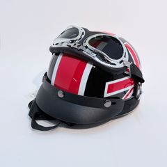 【美品・ゴーグル付】バイクヘルメットピンク×ホワイト125cc以下用（天気の子) 美品・ゴーグル付】バイクヘルメットピンク×ホワイト125cc以下用（天気