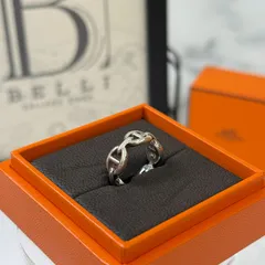 【 鑑定済み 】エルメス 《 シェーヌ ダンクル アンシェネ 》 PM #49 シルバー925 リング 指輪