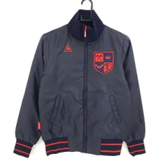 【超美品】ルコックゴルフ 中綿ジャケット　ネイビー ロゴレッド ワッペン レディース M ゴルフウェア le coq sportif
